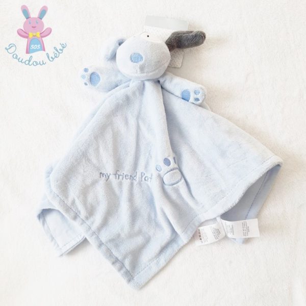 Doudou Chien bleu couverture My friend patch EARLY DAYS PRIMARK – Image 3
