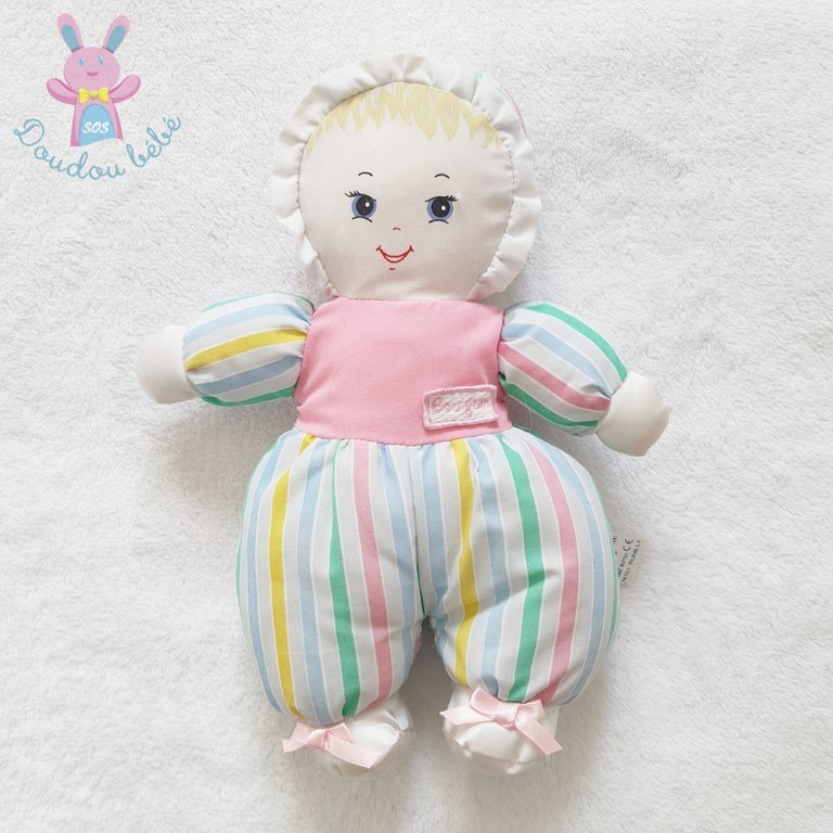 Vintage Grande poupée de chiffon w / Closed Eye Peluche Poupée Plushie Jouet  Cheveux tressés Bébé Chambre Rustique Décor Country Kid Souvenirs Souvenirs  denfance -  France