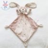 Doudou plat Lapin beige marron étoiles AUCHAN