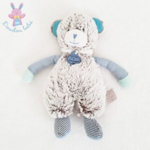 Ours gris marron bleu Les Choupidoux DOUDOU ET COMPAGNIE