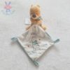 Doudou Winnie mouchoir blanc bleu DISNEY