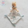 Doudou Winnie mouchoir blanc bleu DISNEY