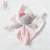 Doudou plat Souris rose gris PAT & RIPATON LA HALLE