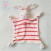Doudou plat Lapin rayé rouge blanc WEEK-END A LA MER