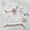 Doudou plat Lapin blanc coeurs étoiles "make a wish" Génération Z