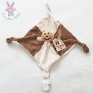 Doudou plat Bonhomme marron Biscuit pain d’épices EURO SOUVENIRS