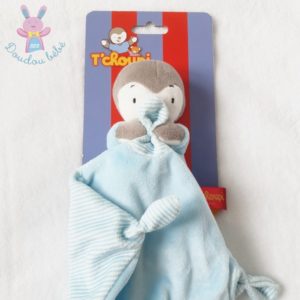 Doudou Tchoupi bleu gris mouchoir bleu et rayé NICOTOY SIMBA