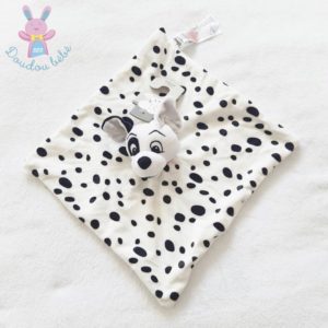 Doudou plat Chien Dalmatien blanc noir à pois DISNEY by PRIMARK