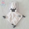 Doudou Lapin Miffy blanc gris mouchoir TIAMO