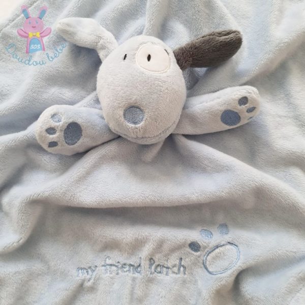 Doudou Chien bleu couverture My friend patch EARLY DAYS PRIMARK – Image 2