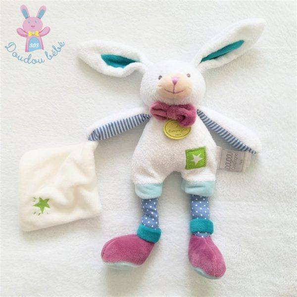 Lapin mouchoir blanc étoile Les Ptitous DOUDOU ET COMPAGNIE – Image 3