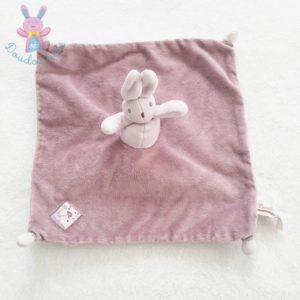 Doudou plat Lapin mauve Basile et Lola MOULIN ROTY