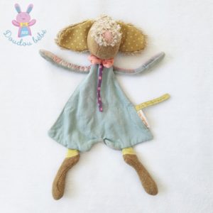 Doudou plat Chien Les Tartempois vert fantaisie MOULIN ROTY