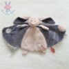 Doudou plat Lapin Wapi bleu beige NOUKIE'S