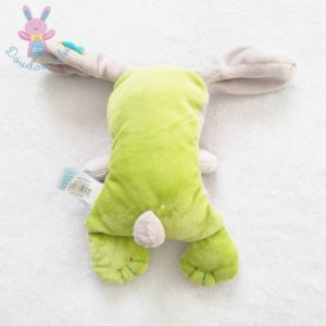 Doudou Chien vert beige croix 20 cm BABY NAT