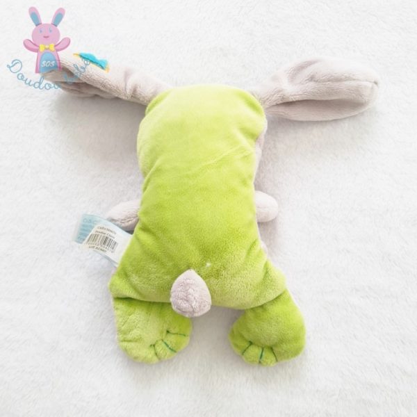 Doudou Chien vert beige croix 20 cm BABY NAT – Image 2