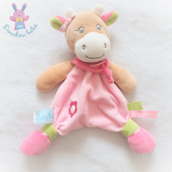 Doudou plat Vache Coquillette BABY NAT