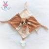 Doudou plat Chien marron RODA RODADOU