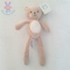 Doudou Ours beige blanc SIMBA