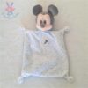 Doudou plat Mickey blanc bleu étoiles DISNEY