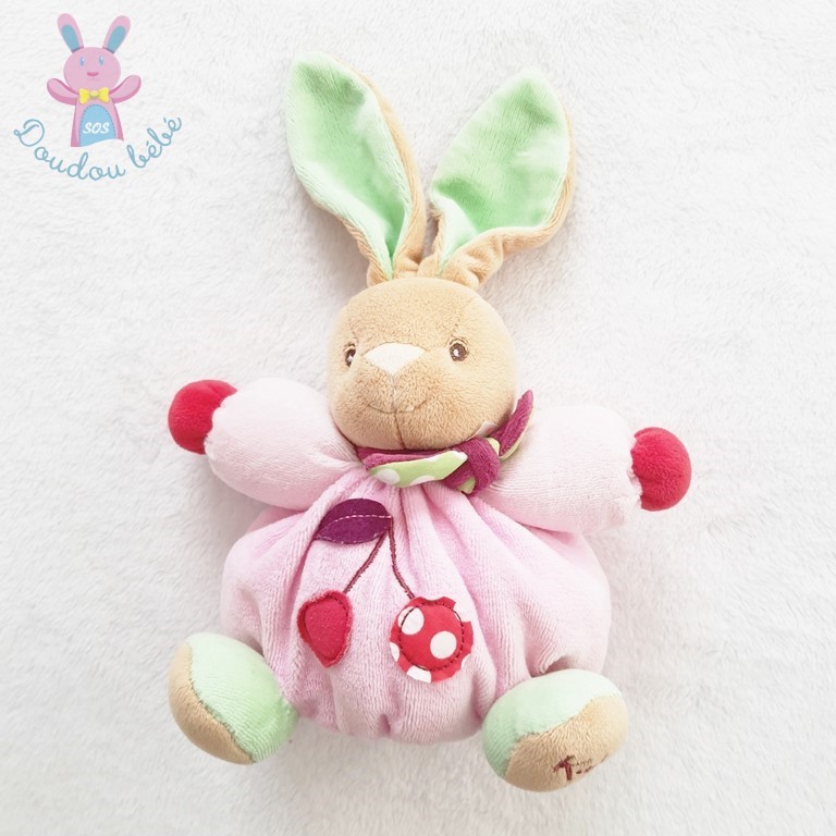 KALOO SOS DOUDOU LAPIN GRIS PLAT PLUME JAUNE FLUO NOEUD - Boutique pour  retrouver Doudou !!!