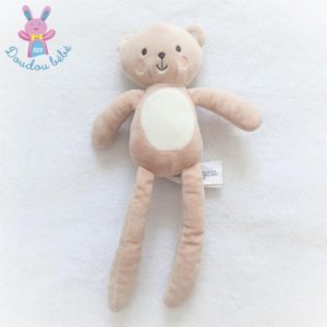 Doudou Ours beige blanc SIMBA