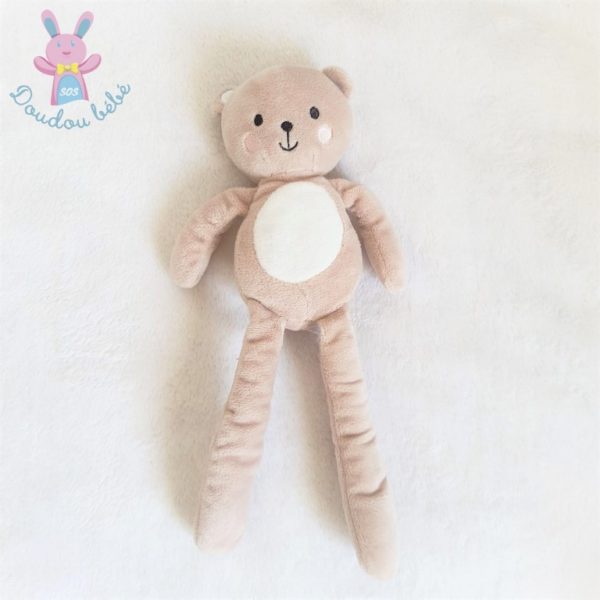 Doudou Ours beige blanc SIMBA