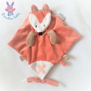 Doudou plat Renard orange marron Buddiezzz NATTOU DOUKIDOU