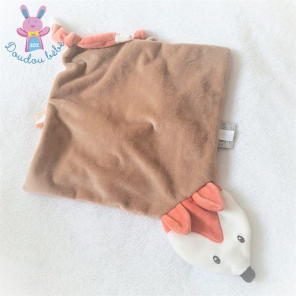 Doudou plat Renard orange marron Buddiezzz NATTOU DOUKIDOU – Image 2