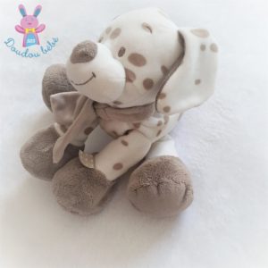 Doudou Chien Max marron crème et blanc NATTOU