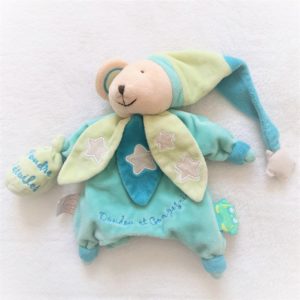 Doudou marionnette Souris verte chouette ça brille DOUDOU ET COMPAGNIE