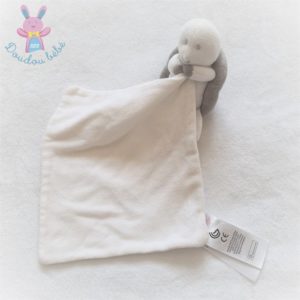 Doudou Tortue gris blanc mouchoir Mon premier SERGENT MAJOR