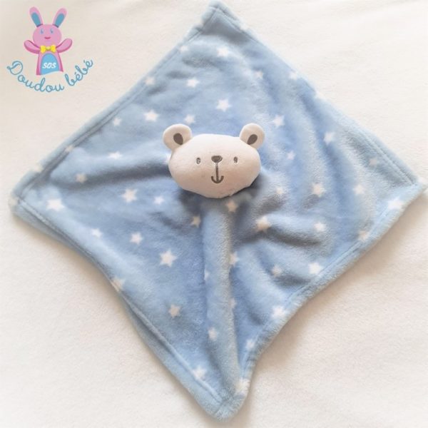 Doudou plat Ours bleu étoiles PRIMARK