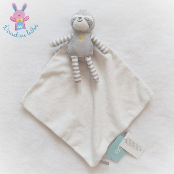 Doudou Paresseux gris blanc OBAIBI