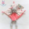 Doudou plat Lapin rose TEX