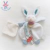 Lapin Les Ptitous blanc mouchoir DOUDOU ET COMPAGNIE