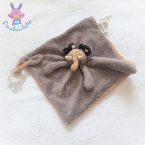 Doudou plat éléphant Les Zazous gris beige MOULIN ROTY