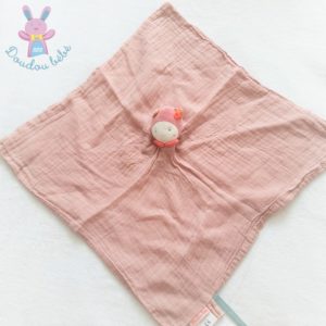 Doudou plat Poupée lange rose Mademoiselle et Ribambelle MOULIN ROTY