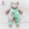 Doudou Ours bleu vert gris blanc Musti de MUSTELA