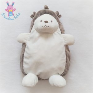 Doudou Hérisson range pyjama blanc marron TEX CARREFOUR