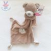 Doudou Ours marron crème blanc "Ma petite étoile" POMMETTE