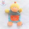 Doudou plat Canard jaune orange bleu CHICCO