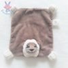 Doudou plat Lion marron et blanc PEUGEOT