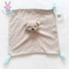 Doudou plat Ours plat gris blanc bleu DORMIA