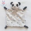 Doudou plat Panda blanc et noir triangles LA REDOUTE