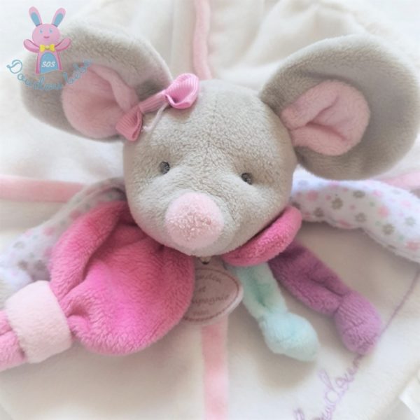 Doudou plat Souris Pearly DOUDOU ET COMPAGNIE