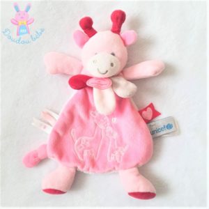 Girafe plat rose “Les petits amis UNICEF DOUDOU ET COMPAGNIE