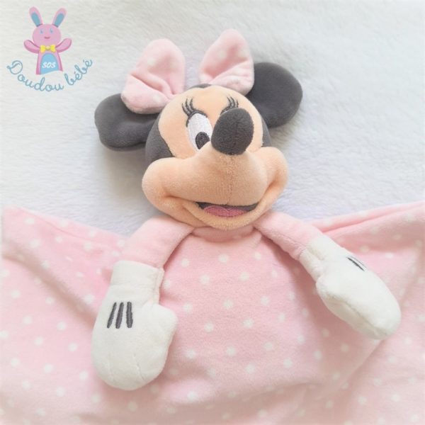 Doudou Souris Minnie rose à pois blanc DISNEY STORE