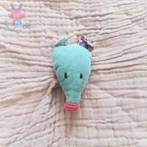 Doudou plat Souris lange mauve Les jolis pas beaux MOULIN ROTY