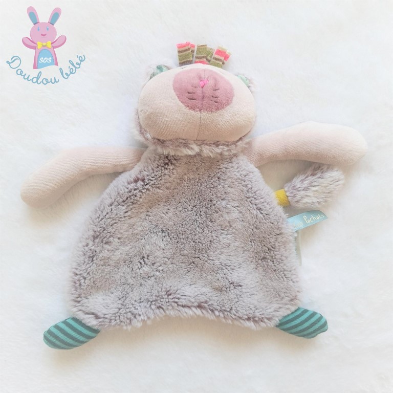 Doudou Plat Chat Polaire Gris Les Pachats Moulin Roty
